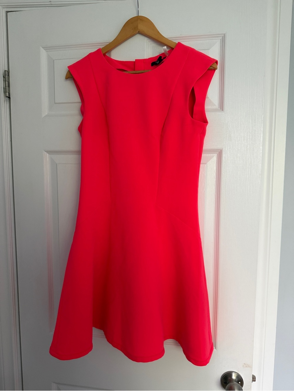 H&M Bright Pink Sleeveless Midi Dress